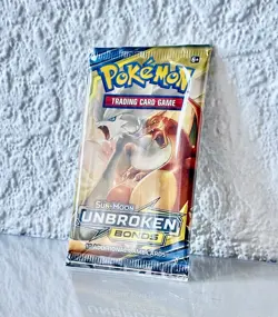 Pokemon Unbroken Bonds Booster Pack - Charizard Artwork Sun & Moon New & Sealed - Image 3