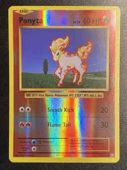 Ponyta Reverse Holo 19/108 Pokemon TCG XY Evolutions Common NM - Image 1