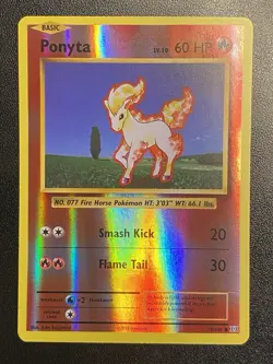 Ponyta Reverse Holo 19/108 Pokemon TCG XY Evolutions Common NM - Image 2