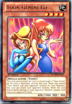 Toon Gemini Elf - LCYW-EN107 - Rare - 1st Edition Yugioh - Image 1