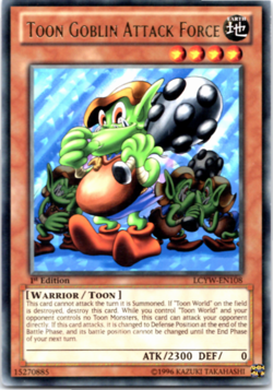 Toon Goblin Attack Force - LCYW-EN108 - Rare - 1st Edition Yugioh - Image 1
