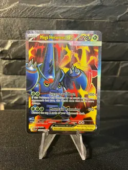 Pokemon Cards Mega Heracross ex 108/094 Phantasmal Flames Ultra Rare NM - Image 1