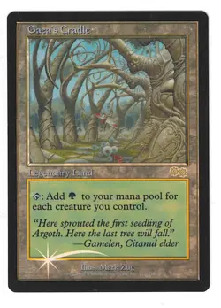 1x FOIL Gaea's Cradle Judge Promo SP+++ or NM - Image 1
