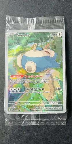 Pokemon TCG - Snorlax SVP 051 - Scarlet & Violet 151 - Black Star Promo Sealed - Image 1