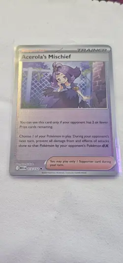 Acerola's Mischief 113/132 Uncommon Reverse Holo Pokemon TCG Mega Evolution NM - Image 2