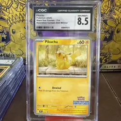 Pokemon Pikachu TCG Illustration Contest 2024 Promo Black Star SVP 214 - Image 1
