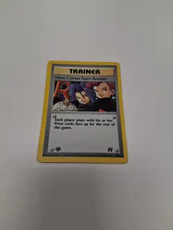 1st Edition Here Comes Team Rocket 15/82 Holo LP Pokemon Card TCG - Image 1