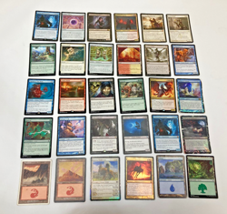 MTG Magic The Gathering Lot Rares Card Assorted EX-M 26 Main / 4 Land 2012-17 8 - Image 1