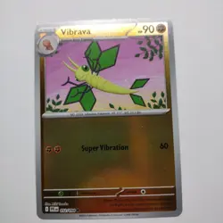 Pokemon 2025 ME02: Phantasmal Flames Card #52 Vibrava Reverse Holo - Image 1
