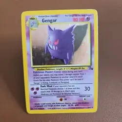 Pokemon Gengar TCG Fossil Holo Card 5/62 Unlimited Holo Rare (1999) - Image 1