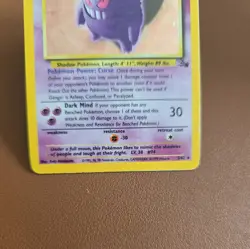 Pokemon Gengar TCG Fossil Holo Card 5/62 Unlimited Holo Rare (1999) - Image 4