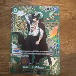 One Piece TCG OP12-030 Dracule Mihawk Special Print SP OP14 AA Card Game CCG ENG - Image 2