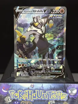 Pokemon Card Rapid Strike Urshifu V 153/163 Alternate Art Battle Styles NM - Image 1