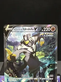 Pokemon Card Rapid Strike Urshifu V 153/163 Alternate Art Battle Styles NM - Image 2