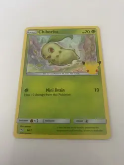 Chikorita 2/25 Holo Pokemon 25th Anniversary McDonald’s Promo Card 2021 NM/M - Image 1