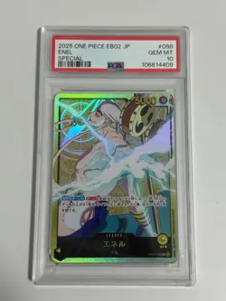 PSA 10 Enel OP05-098 Full Art EB02 Special 2025 ONE PIECE Card Japanese GEM MT - Image 1