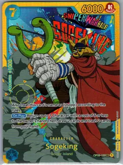 Sogeking OP03-122 SEC English Pillars of Strength - One Piece Card - NM - Image 1