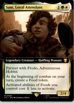 Sam, Loyal Attendant (Extended Art) M Commander: The Lord of the Rings: Tales of - Image 1