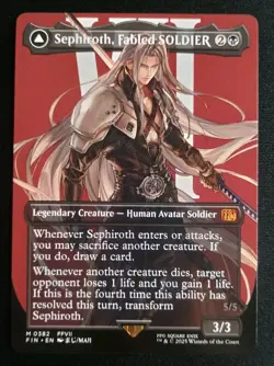 MTG Final Fantasy - Sephiroth, Fabled Soldier - Borderless Mythic - Image 1