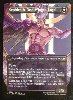 MTG Final Fantasy - Sephiroth, Fabled Soldier - Borderless Mythic - Image 2