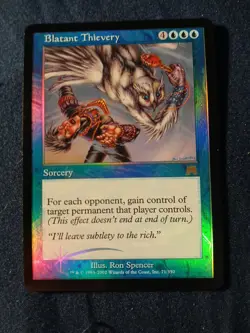 MTG- Blatant Thievery x1 - Onslaught FOIL NM - Image 2