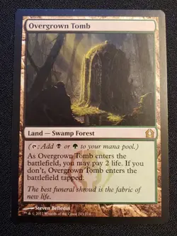 MTG Overgrown Tomb 243/274 Moderate Play - Image 1