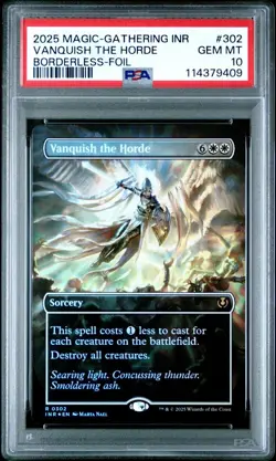 Vanquish The Horde - #302 - Borderless Foil - Innistrad Remastered INR - PSA 10 - Image 2
