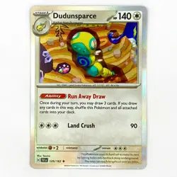 Dudunsparce 129/162 Rare Holo Temporal Forces Pokemon - Image 1