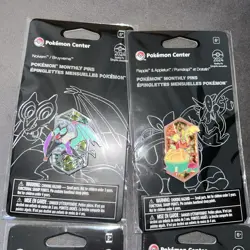 Pokemon Monthly pins 2024/ 4 out of of 12 BUNDLE Sealed ✅ - Image 2