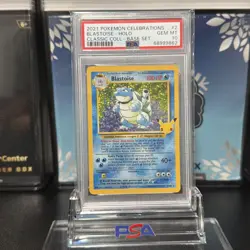 2021 POKEMON CELEBRATIONS CLASSIC COLLECTION #2 BLASTOISE-HOLO PSA 10 - Image 1