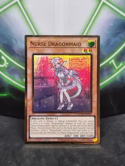 Yugioh Nurse Dragonmaid MAGO-EN020 Gold Rare 1st Edition NM - Image 1
