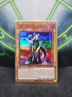 Yugioh Chamber Dragonmaid MGED-EN022 Gold Rare 1st Edition NM - Image 1