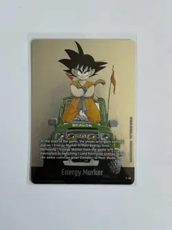 Son Goku E-48 Silver Energy Marker Dragon Ball Manga Booster Card Fusion World - Image 1