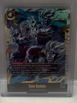 Son Goten FB08-121 Secret Rare Saiyan's Pride Dragon Ball English Card Fusion Wo - Image 1
