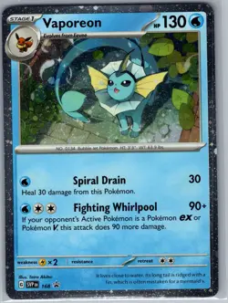 Vaporeon - (Cosmos Holo) SVP168 SV: Scarlet & Violet Promo - Pokemon Card - Image 1