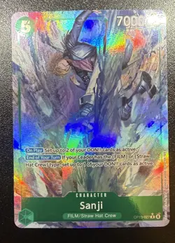One Piece CCG OP-13 Carrying On His Will - Sanji Alt Art Card Op13-027 ENGLISH - Image 1