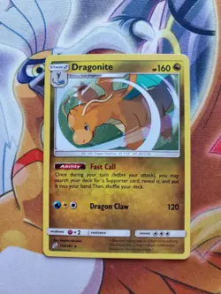 2019 Dragonite 119/181 Team Up Cosmos Holo Rare Pokemon Card LP-NM - Image 1