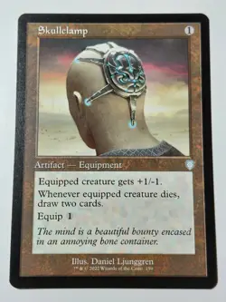 Skullclamp (Retro Frame) Commander: the Brothers' War Regular - Image 1
