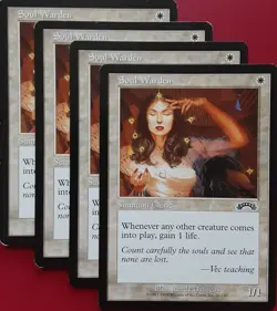 4 x Soul Warden / Seelenwachter - EXODUS - englisch *Playset* Lifegain Cleric - Image 1