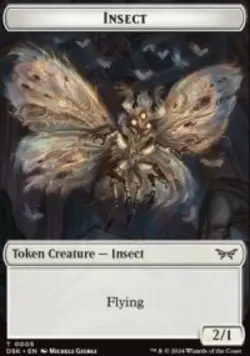 Insect Token Duskmourn: House of Horror Tokens (TDSK) 5 MTG Regular - Image 1