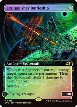 MTG - Extinguisher Battleship - Foil - Extended Art - Edge of Eternities - Magic - Image 1