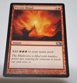 Pyretic Ritual x1 NM Magic the gathering 2011 Comes In Toploader w/Sleeve - Image 3
