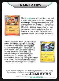 Trainer Tips Set Obsidian Flames Build & Battle - Charizard Tyranitar - Pokemon - Image 4