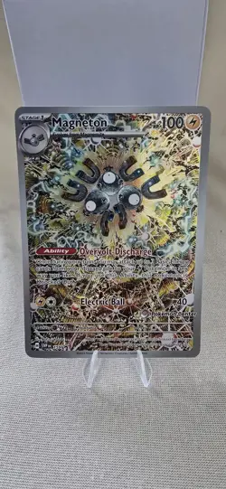 Pokemon TCG Magneton SVP 159 Pokemon Center Stamped Promo - Image 1