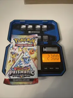 Heavy 23.00g Pokemon TCG Prismatic Evolutions Booster Pack ✅ - Image 1