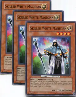 3 X YU-GI-OH SKILLED WHITE MAGICIAN ROMO COMMON N/MINT TP7-EN013 - Image 1