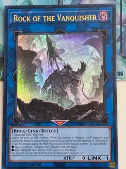 Yugioh 1x Rock of the Vanquisher Ultra Rare WISU-EN022 Wild Survivors 1st Ed NM - Image 2
