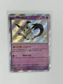 Mimikyu 160/091 Shiny Rare Paldean Fates Pokemon Near Mint Pokemon Card - Image 1