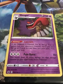 Gengar 057/198 NM Chilling Reign Holo Rare Near Mint Pokemon TCG Set Card - Image 1