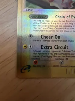 Pokemon Plusle 8/97 ex Dragon Reverse Holo Rare Card MP - Image 4